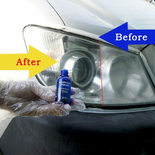 Quick Clean Headlight Lens Restorer - Eliminate Haze, Yellowing & Oxidation