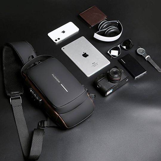 Premium Crossbody Chest Bag | Waterproof & USB Ready
