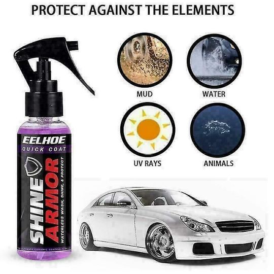 Shine Armor Fortify Quick Coat | 3-in-1 Ceramic Car Wax & Hydrophobic Spray 120ml