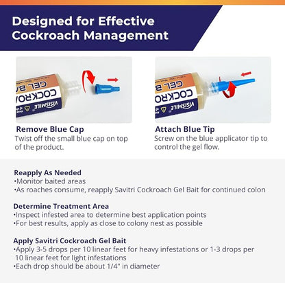 Cockroach Gel Bait- 4 Tubes x 30gms