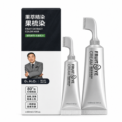 Fruit Hair Dye Cream Natural Hair Color For Gray Hair Coverage