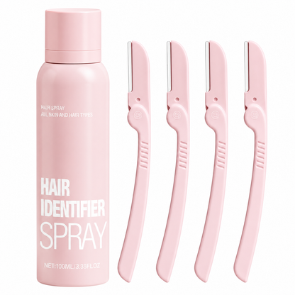 Hair Identifier Spray + Dermaplaner Set