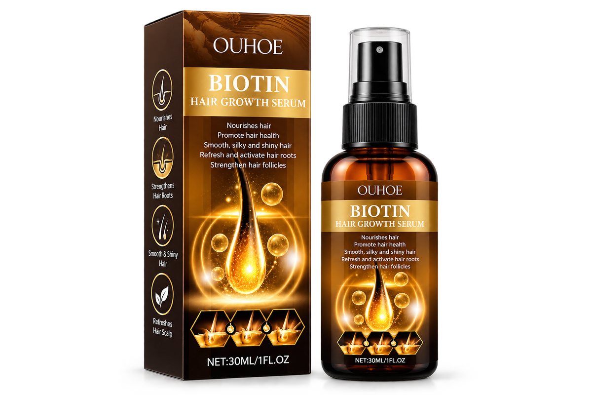OUHOE Biotin Hair Serum, Hair Regrowth Spray