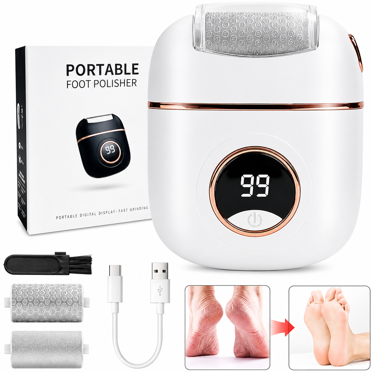 Pedicure Electric Callus Remover, Callus Removal Foot