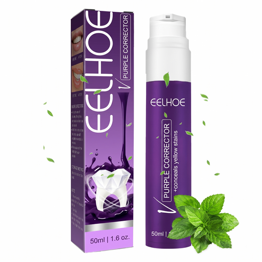 EELHOE Purple Color Corrector Serum | Instant Teeth Whitening & Stain Removal (50ml)