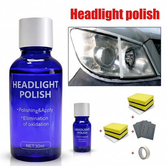 Quick Clean Headlight Lens Restorer - Eliminate Haze, Yellowing & Oxidation