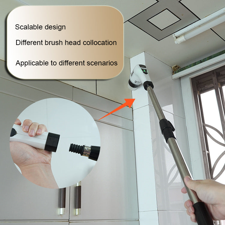 Cordless Electric Scrub Brush with Extendable Pole