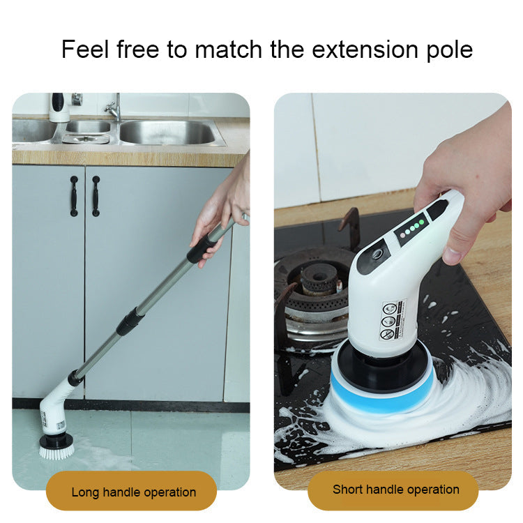 Cordless Electric Scrub Brush with Extendable Pole
