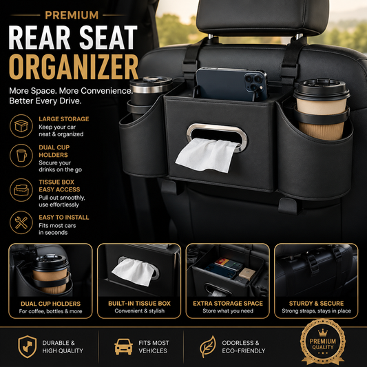 4 in 1 CAR REAR SEAT STORAGE ORGANIZER