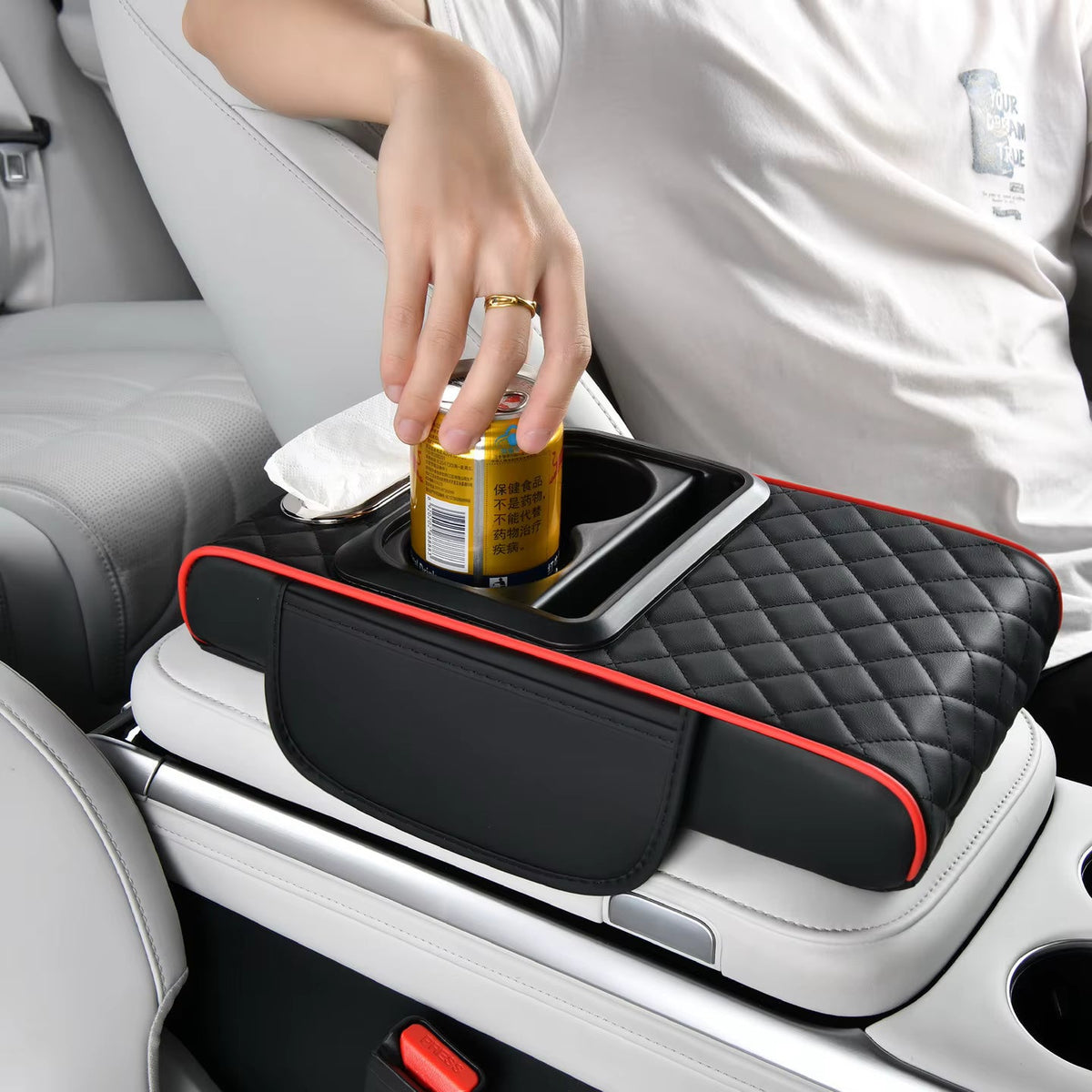 CAR ARM REST ORGANIZER - 4 in 1